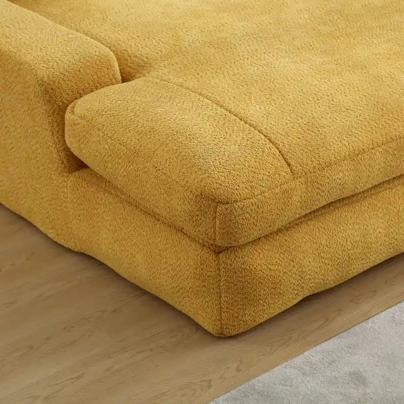 Canapé paresseux 2 places en chenille avec 5 coussins de dossier