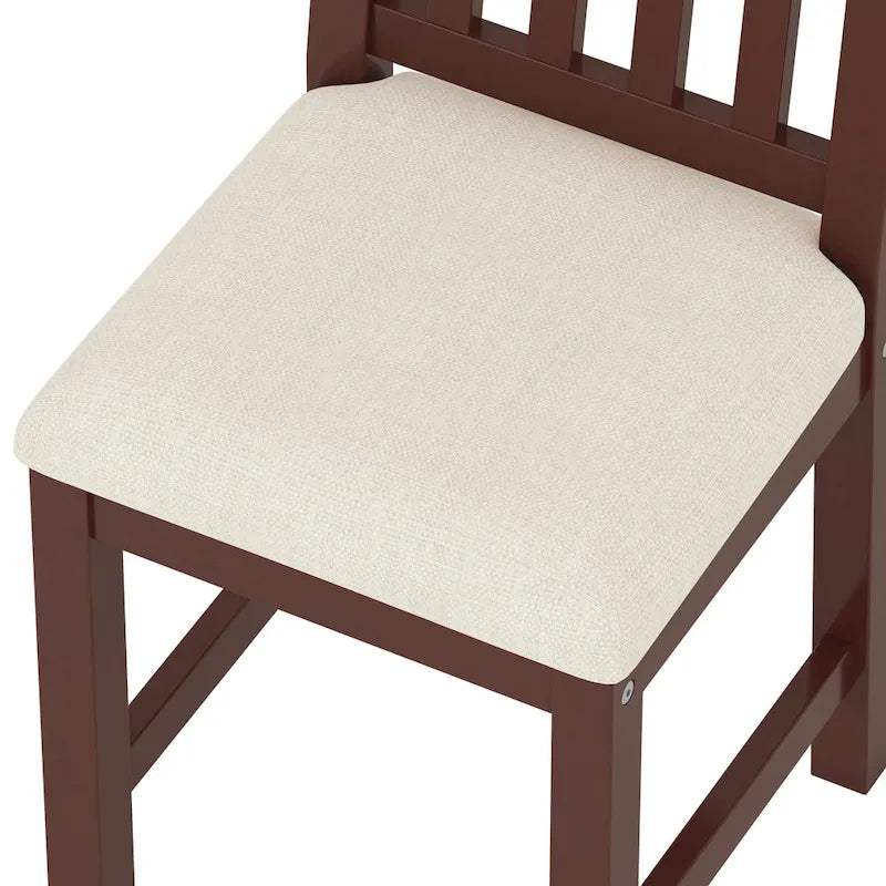 Bureau d'ordinateur avec quatre tiroirs, étagère de rangement et chaise, idéal pour le bureau ou l'étude dans la chambre ou le salon