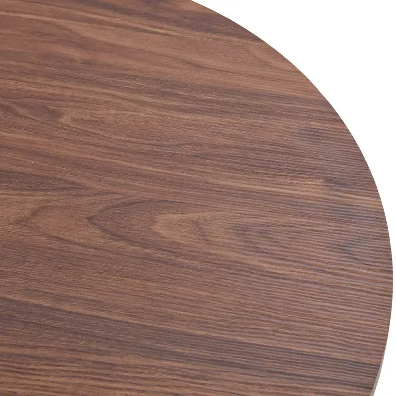 Table basse ronde moderne avec pieds cylindriques Table centrale en bois avec espace de rangement dissimulé Table basse de salon