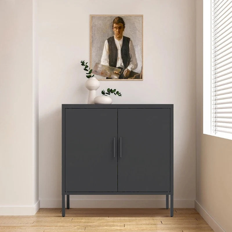 Armoire de rangement métallique verrouillable pour garage, maison, bureau, école