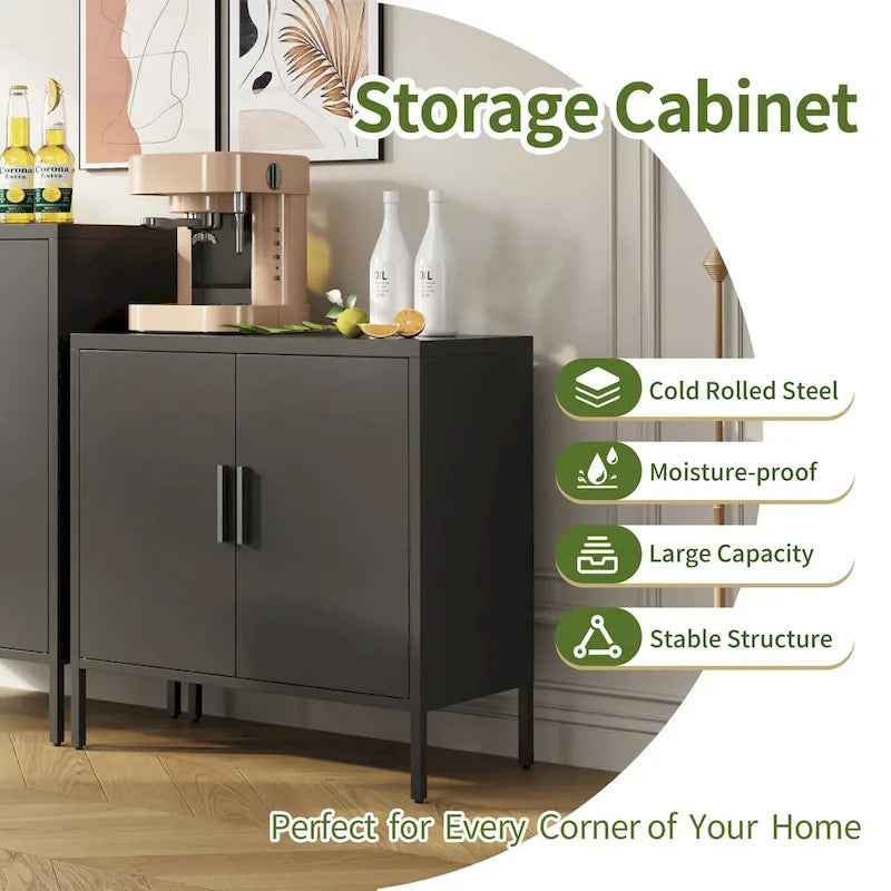Armoire de rangement métallique verrouillable pour garage, maison, bureau, école