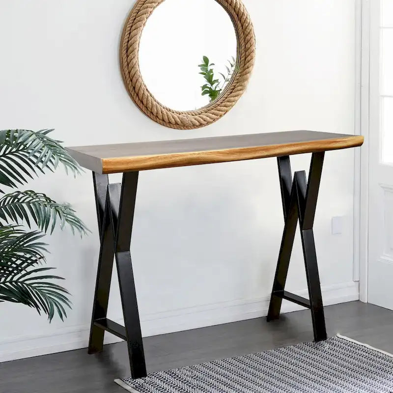 Pied de table robuste type W rectangulaire