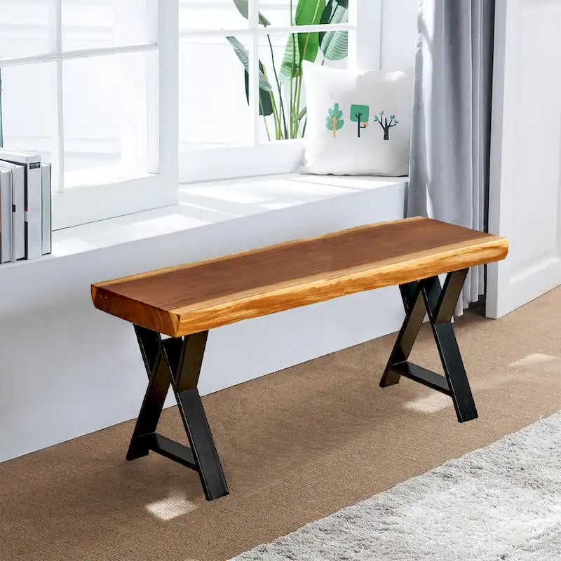 Pied de table robuste type W rectangulaire