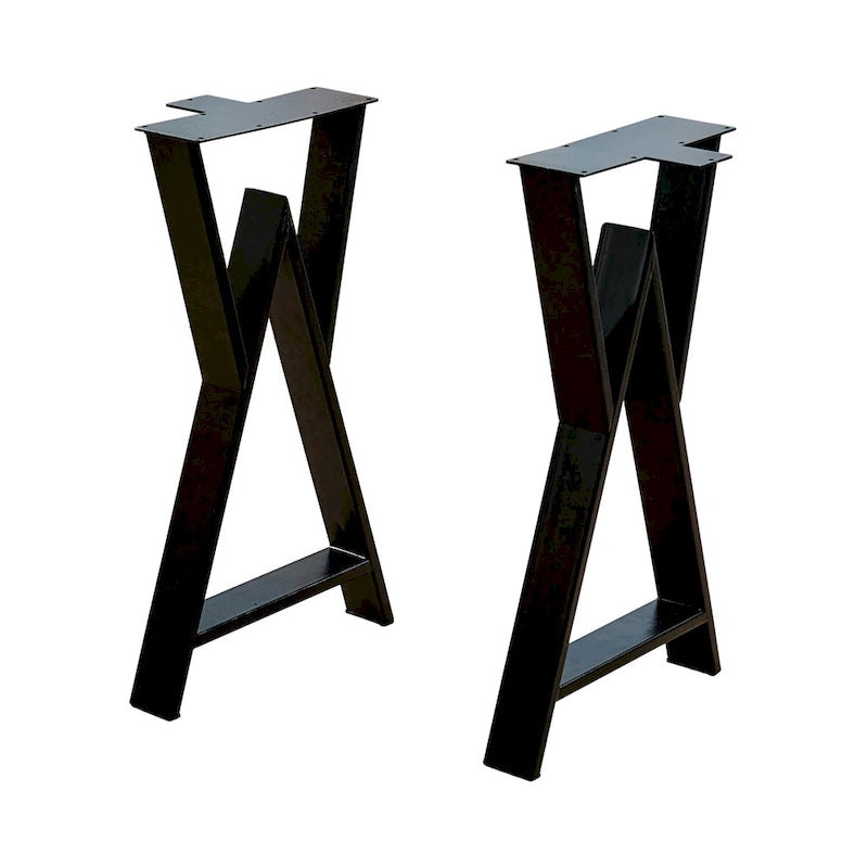 Pied de table robuste type W rectangulaire