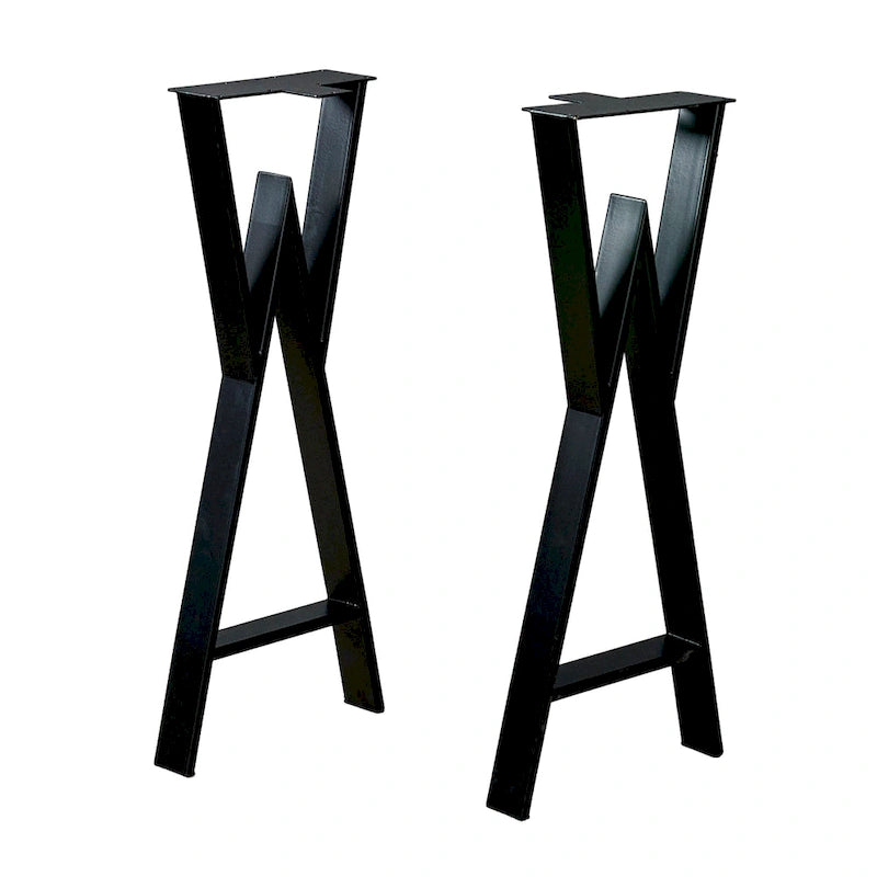 Pied de table robuste type W rectangulaire