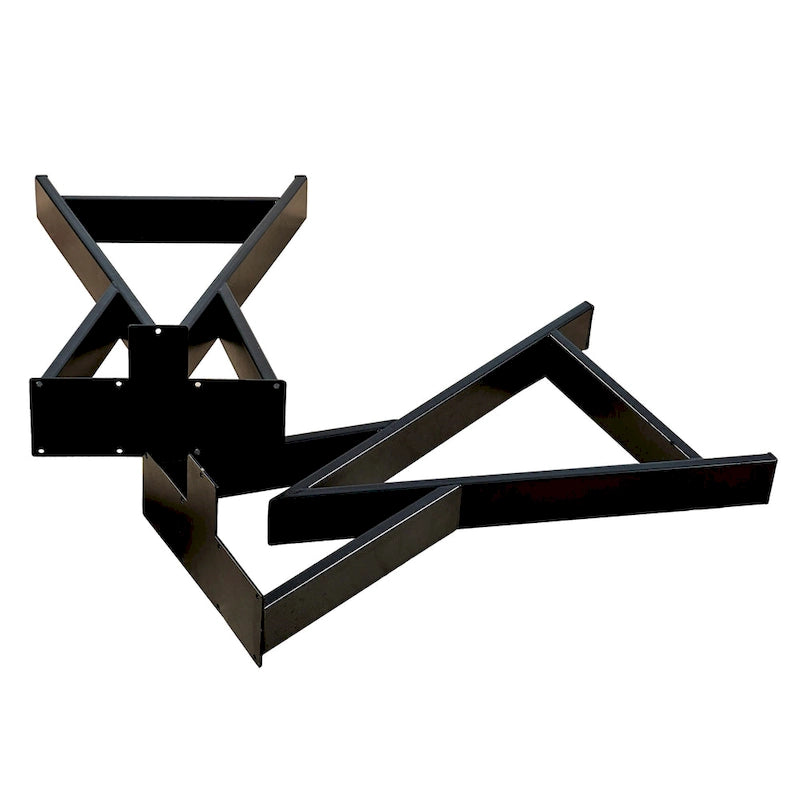 Pied de table robuste type W rectangulaire