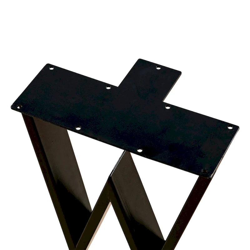 Pied de table robuste type W rectangulaire