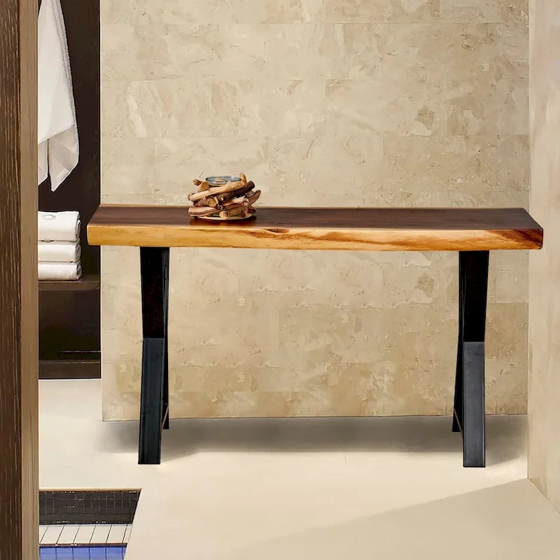 Pied de table robuste type W rectangulaire