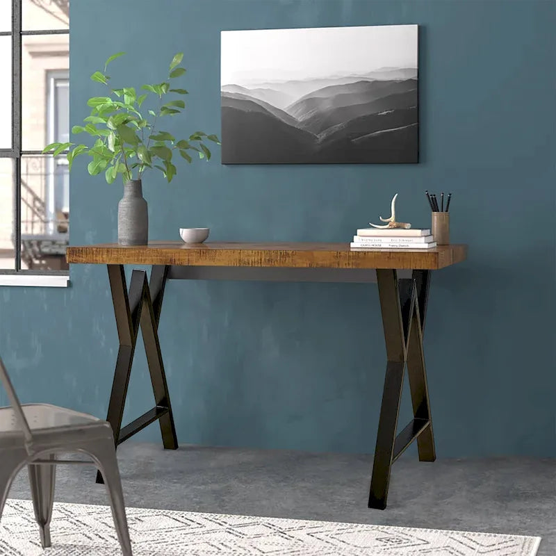 Pied de table robuste type W rectangulaire