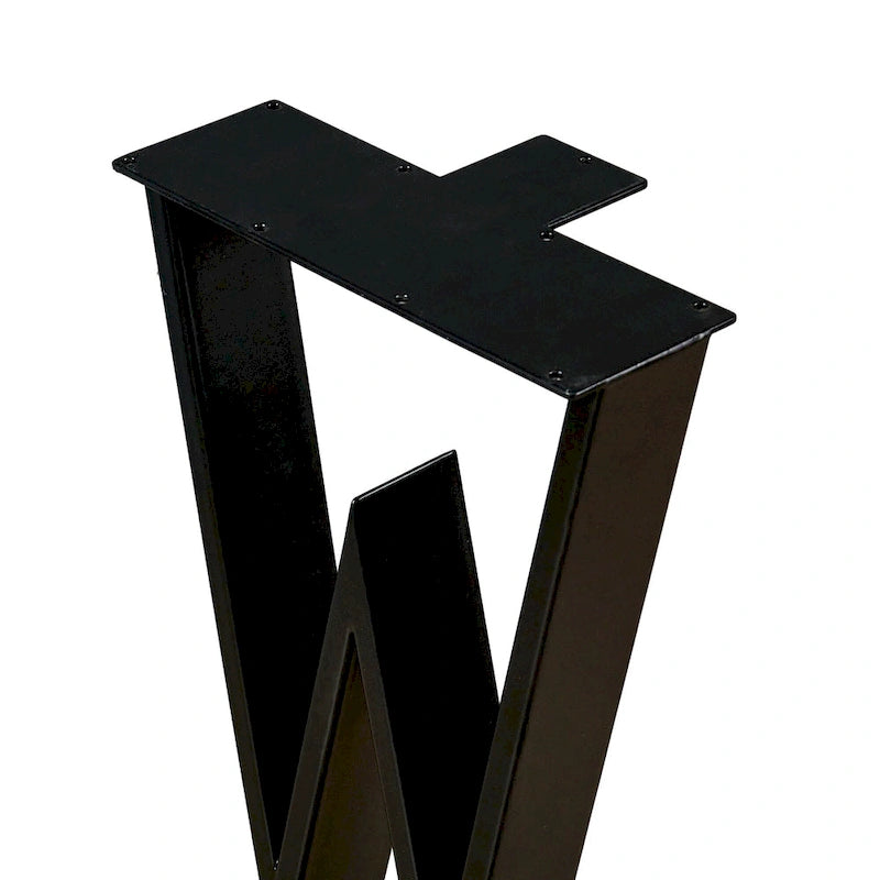 Pied de table robuste type W rectangulaire