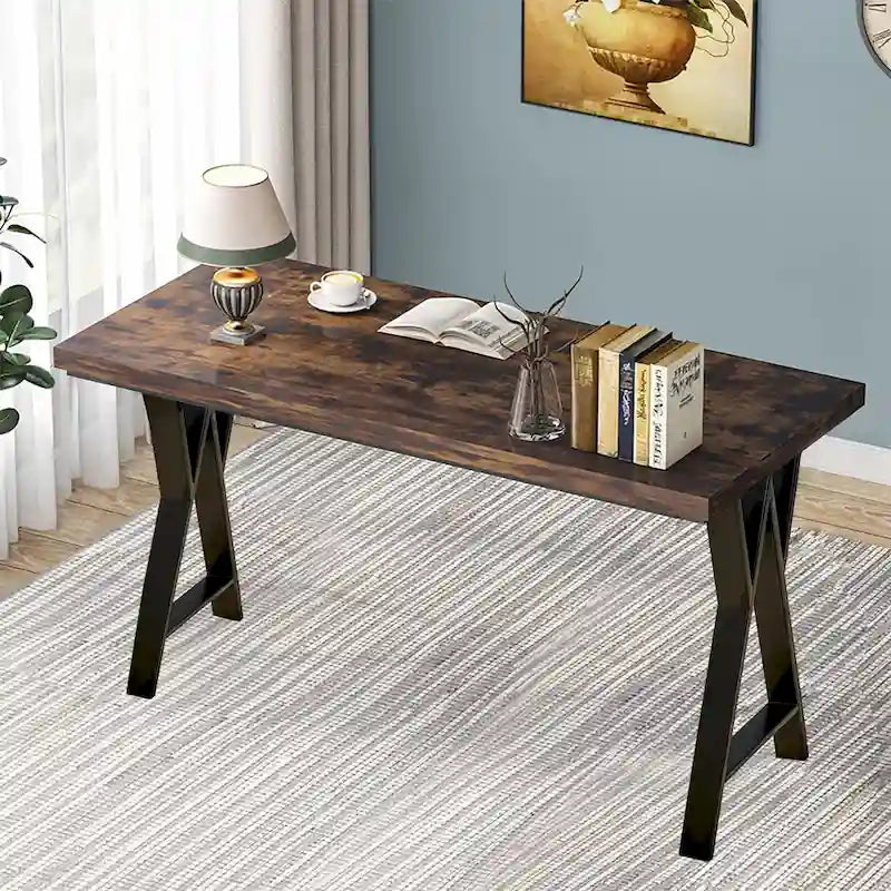Pied de table robuste type W rectangulaire