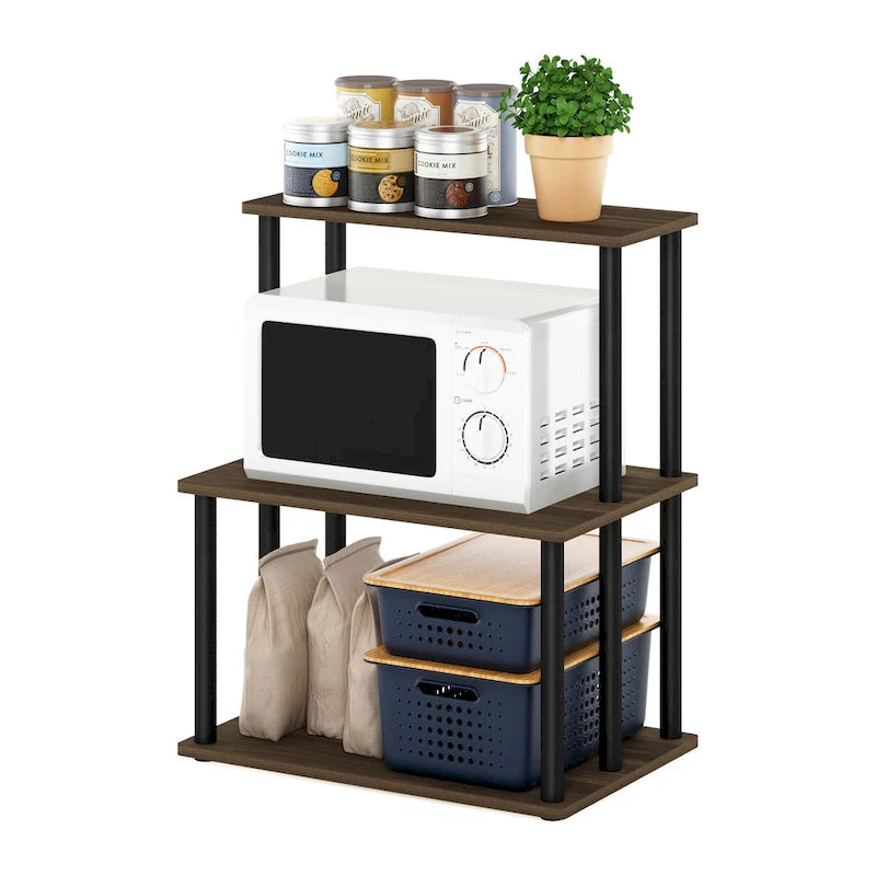 Étagère de rangement de cuisine à 3 niveaux sans outils