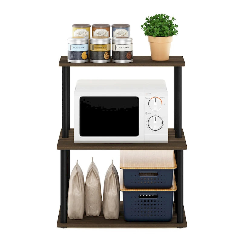 Étagère de rangement de cuisine à 3 niveaux sans outils