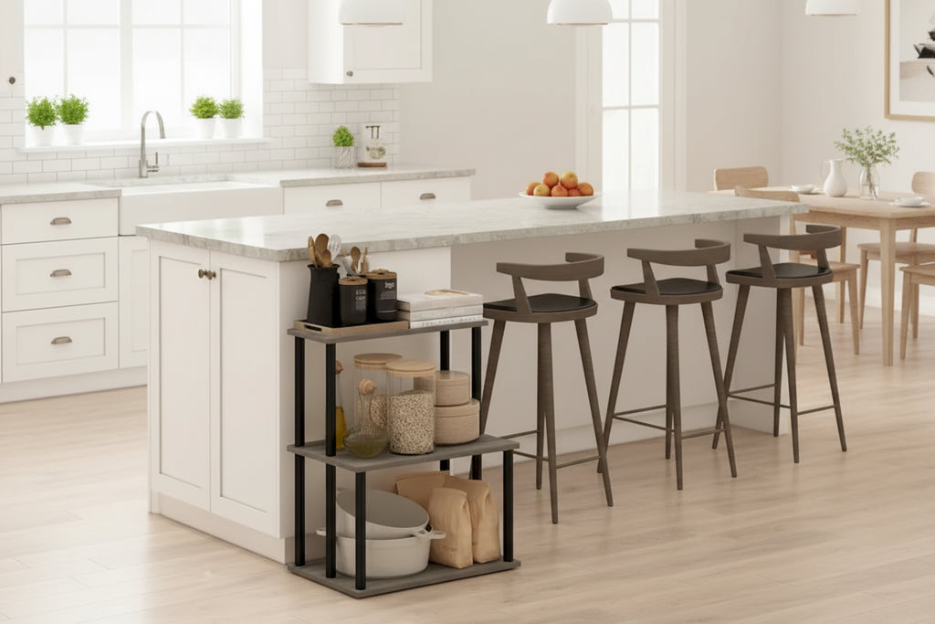 Étagère de rangement de cuisine à 3 niveaux sans outils