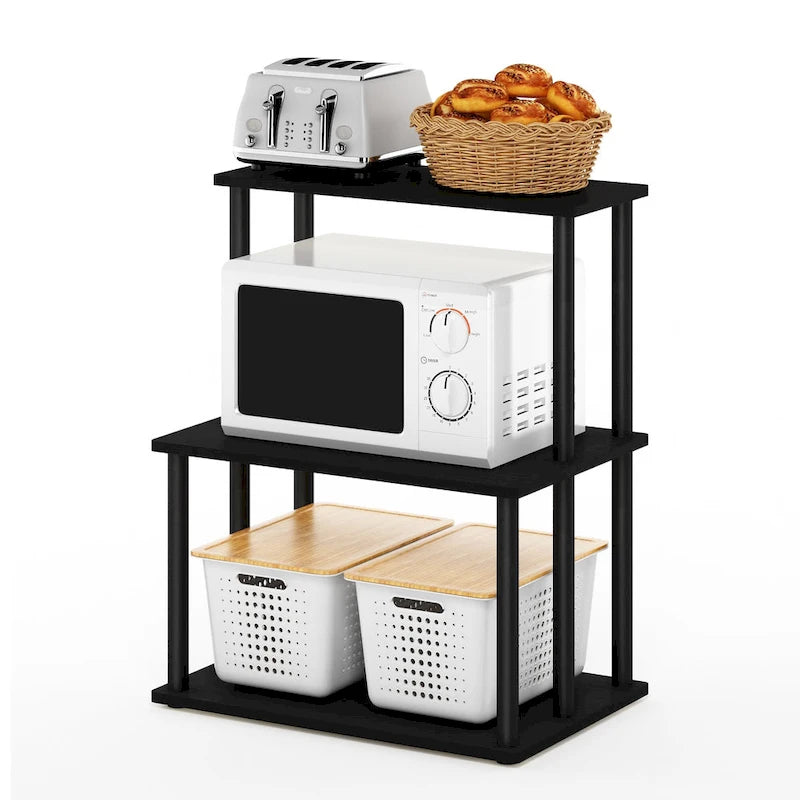 Étagère de rangement de cuisine à 3 niveaux sans outils