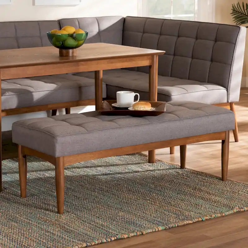 Banc de salle à manger moderne du milieu du siècle