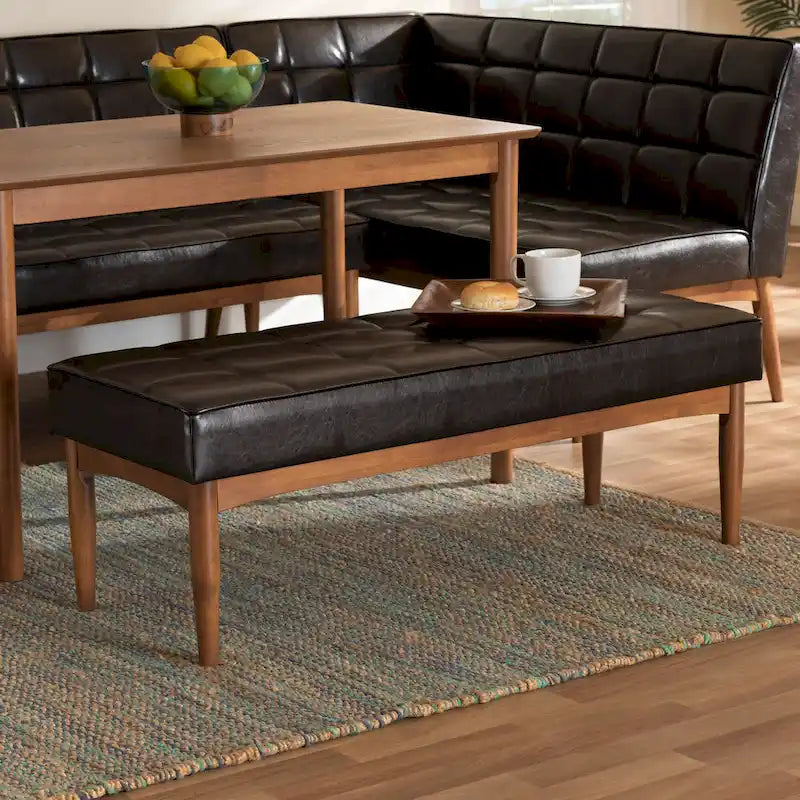 Banc de salle à manger moderne du milieu du siècle