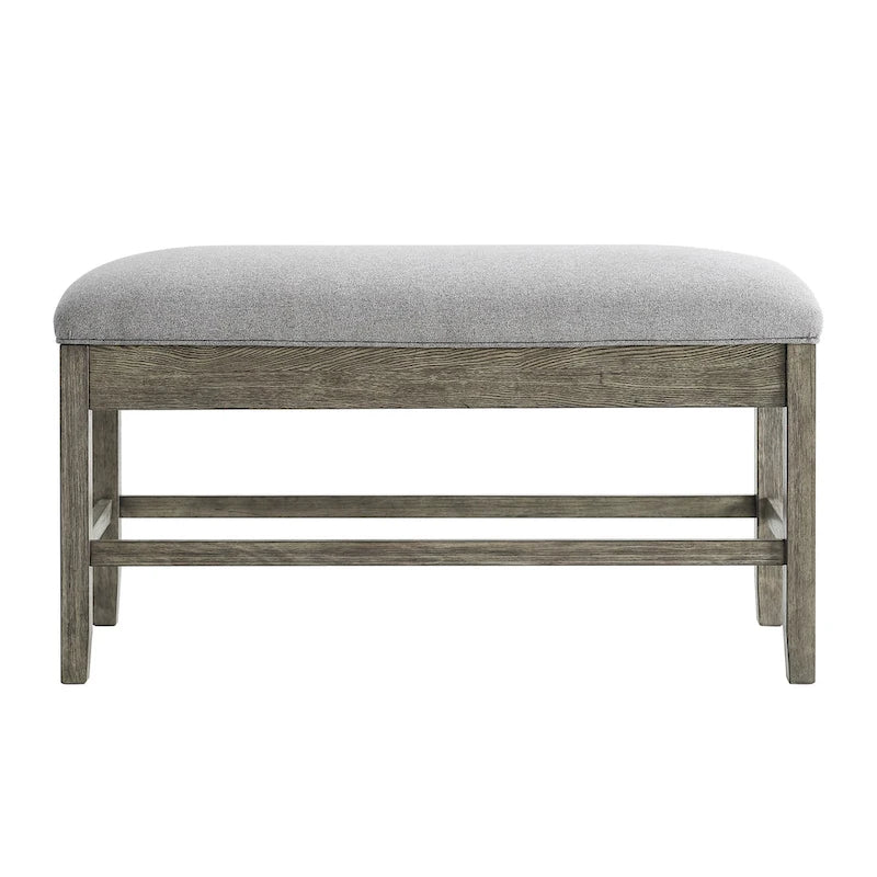 Banc-coffre de rangement en bois flotté