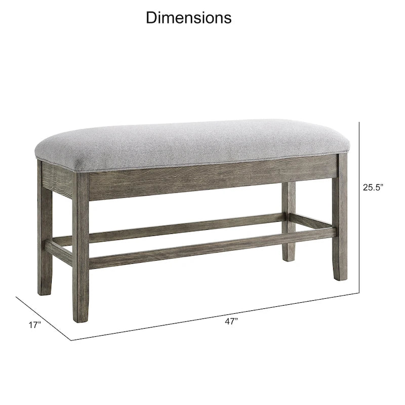 Banc-coffre de rangement en bois flotté