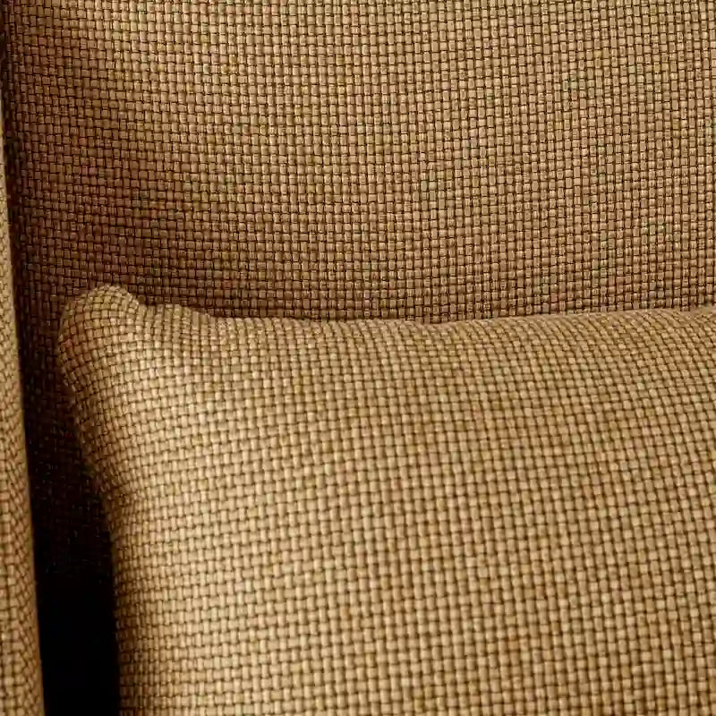 Fauteuil Moutarde et Noyer Pécan