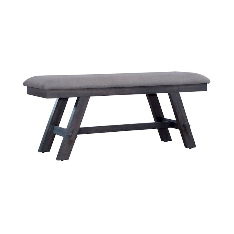 Banc rembourré expresso foncé