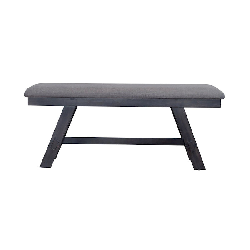 Banc rembourré expresso foncé