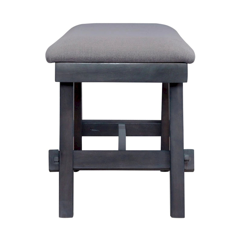 Banc rembourré expresso foncé
