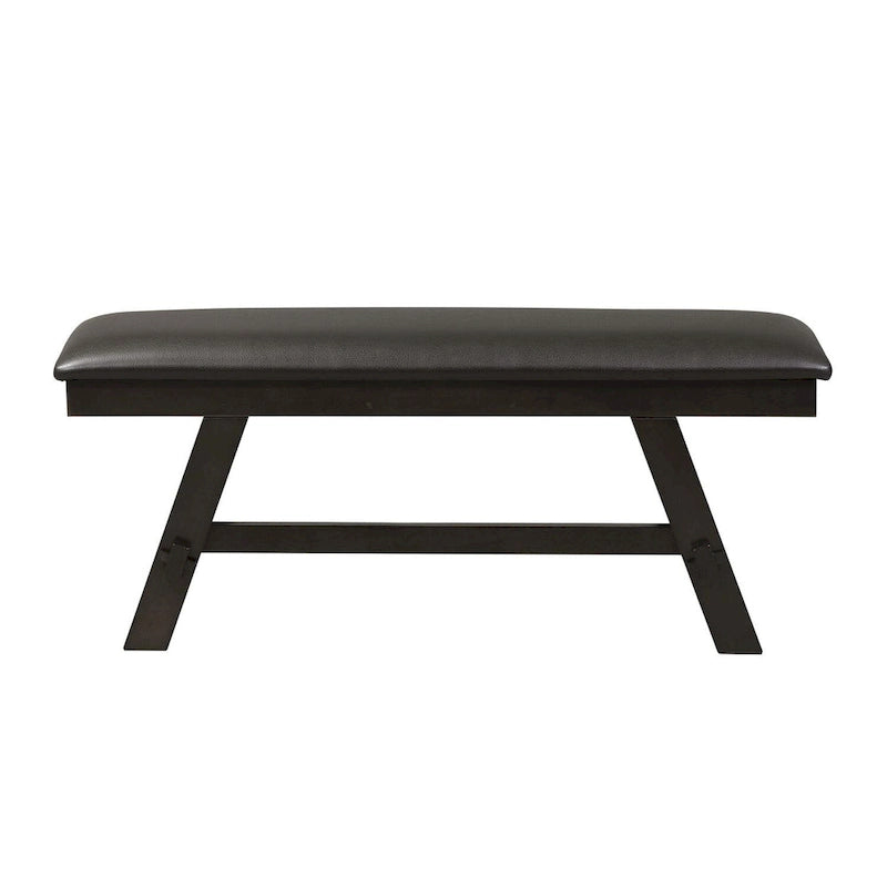 Banc rembourré expresso foncé