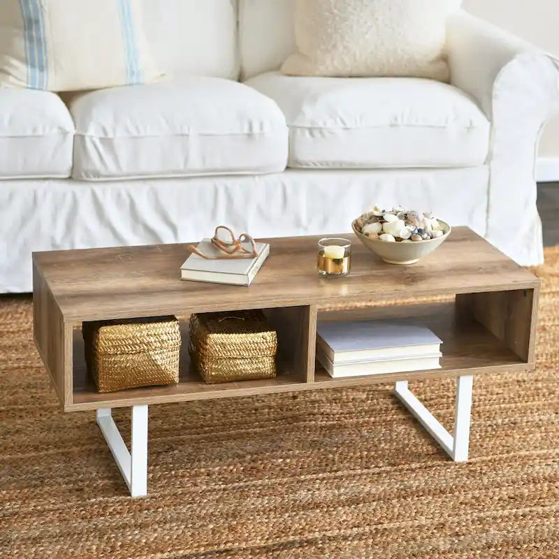 Meuble TV rectangulaire Table basse avec rangement