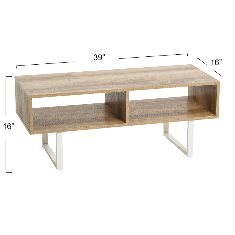 Meuble TV rectangulaire Table basse avec rangement