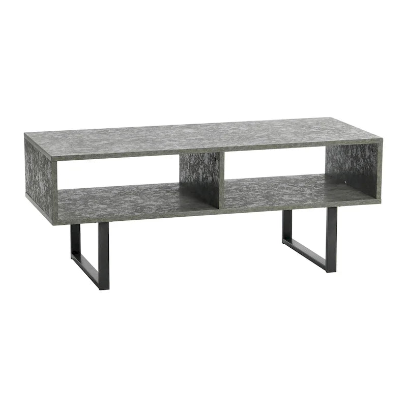 Meuble TV rectangulaire Table basse avec rangement