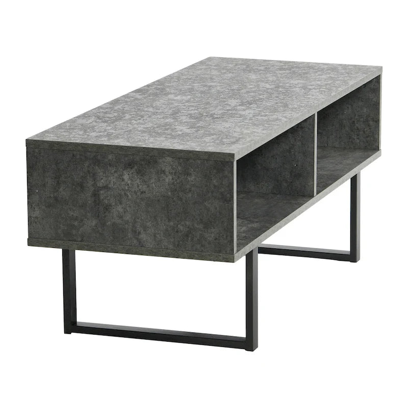 Meuble TV rectangulaire Table basse avec rangement