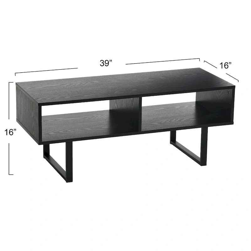 Meuble TV rectangulaire Table basse avec rangement