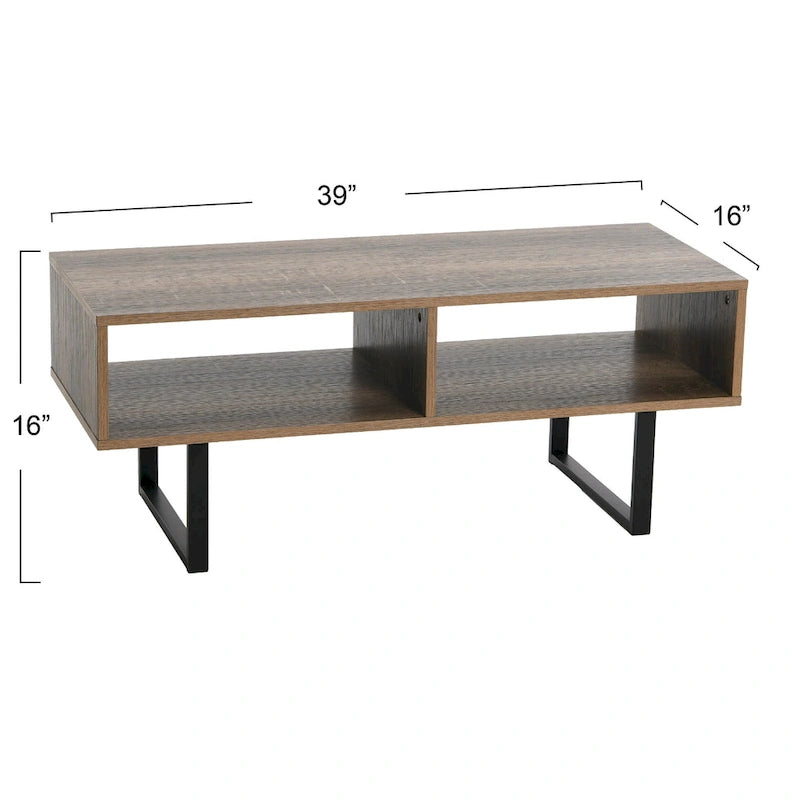Meuble TV rectangulaire Table basse avec rangement