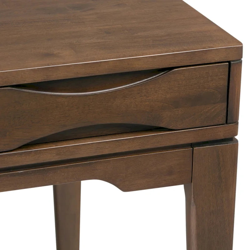 Bureau d'écriture de bureau moderne du milieu du siècle en bois massif, 60 pouces de large