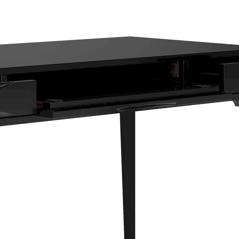 Bureau d'écriture de bureau moderne du milieu du siècle en bois massif, 60 pouces de large