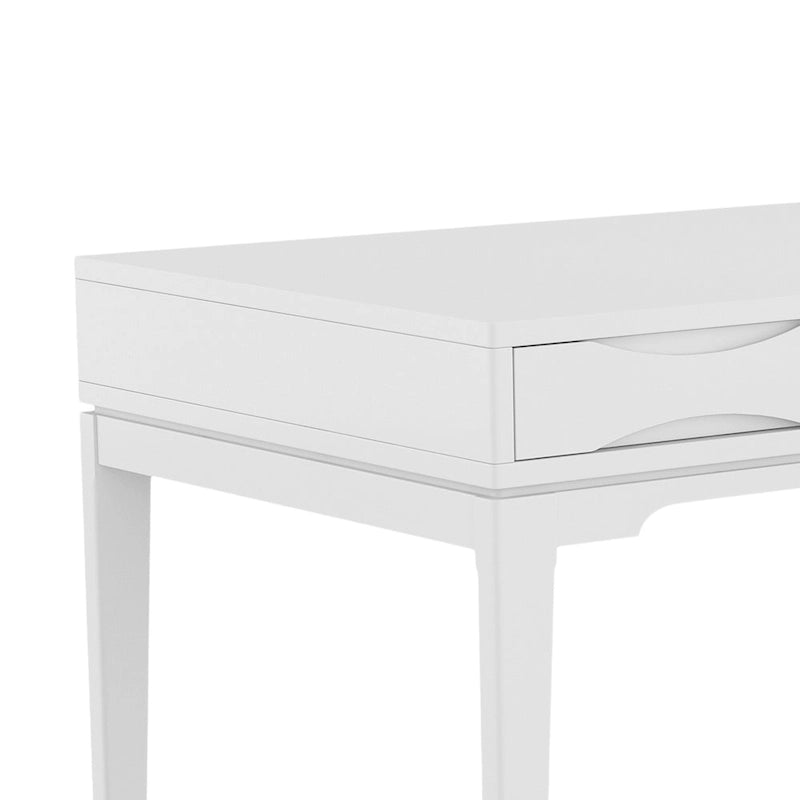 Bureau d'écriture de bureau moderne du milieu du siècle en bois massif, 60 pouces de large