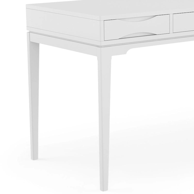 Bureau d'écriture de bureau moderne du milieu du siècle en bois massif, 60 pouces de large