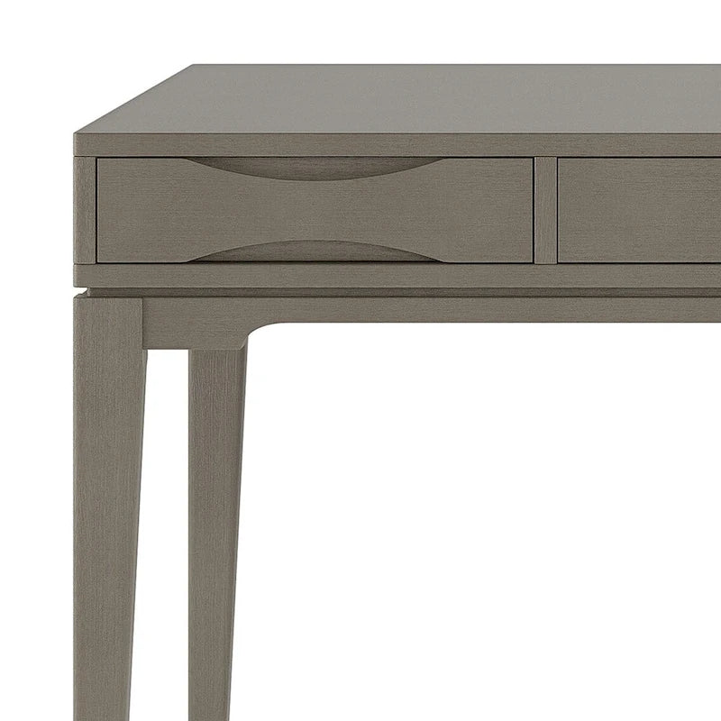 Bureau d'écriture de bureau moderne du milieu du siècle en bois massif, 60 pouces de large