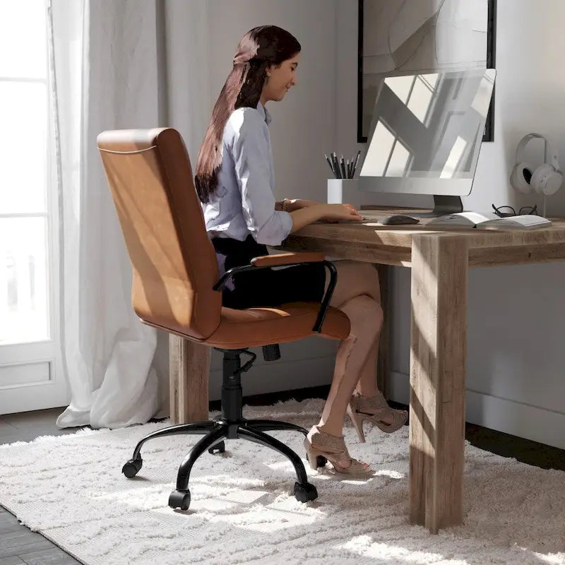 Fauteuil de bureau pivotant mi-dossier de direction