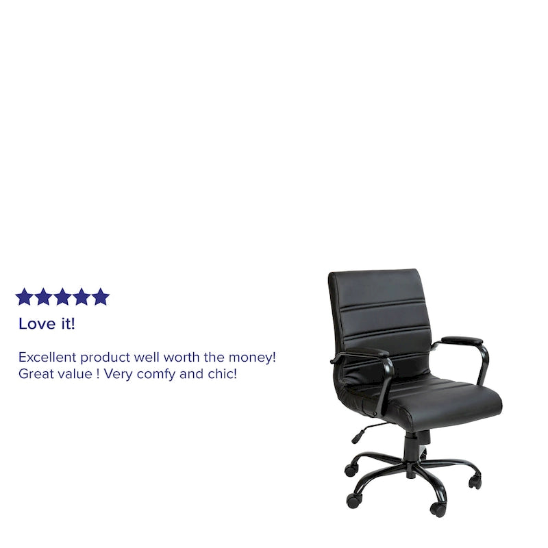 Fauteuil de bureau pivotant mi-dossier de direction