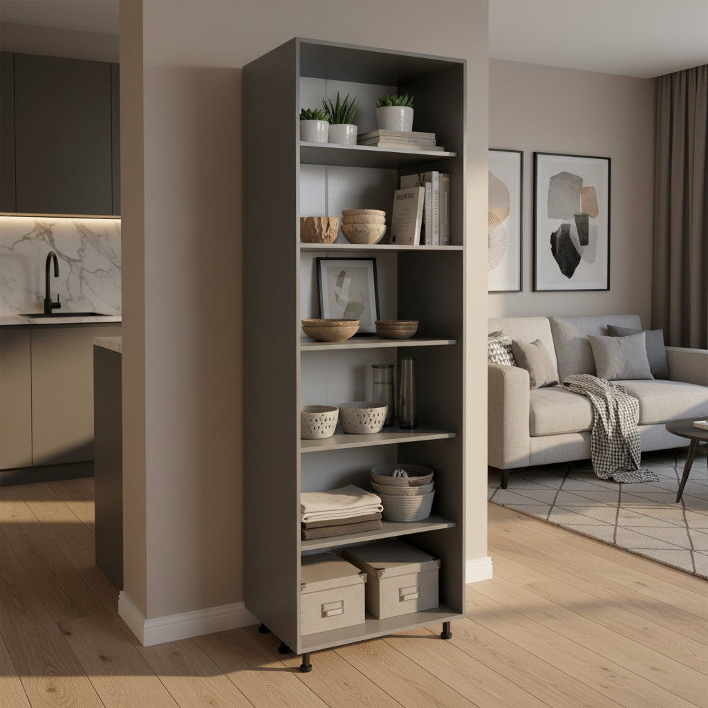 36 x 90 Utility Cabinet-Four Door-Grey - 36 x 90 x 23 3/8
