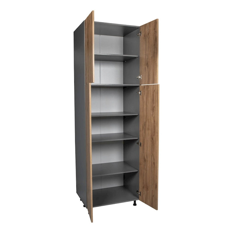 Armoire utilitaire 36 x 90 à quatre portes-gris - 36 x 90 x 23 3/8