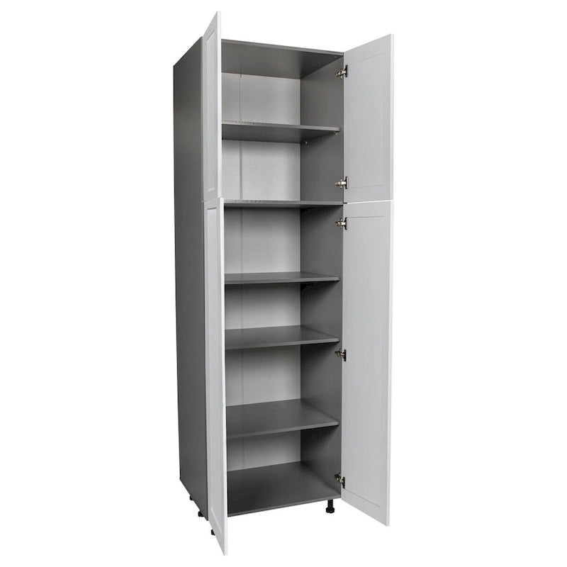 Armoire utilitaire 36 x 90 à quatre portes-gris - 36 x 90 x 23 3/8