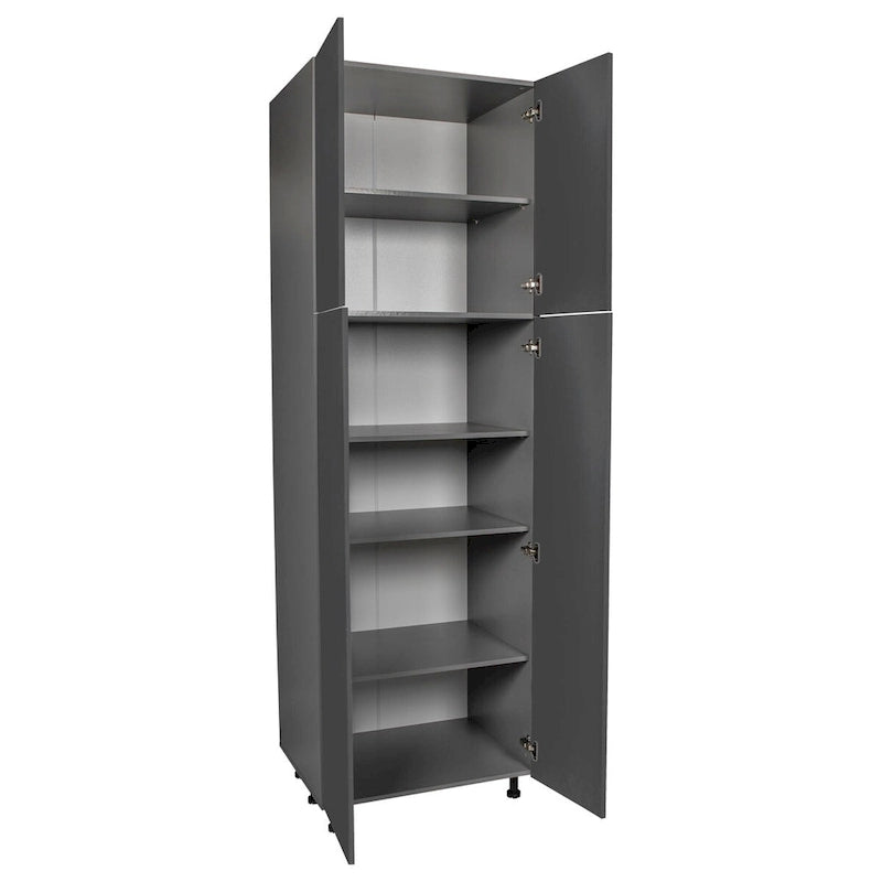 Armoire utilitaire 36 x 90 à quatre portes-gris - 36 x 90 x 23 3/8