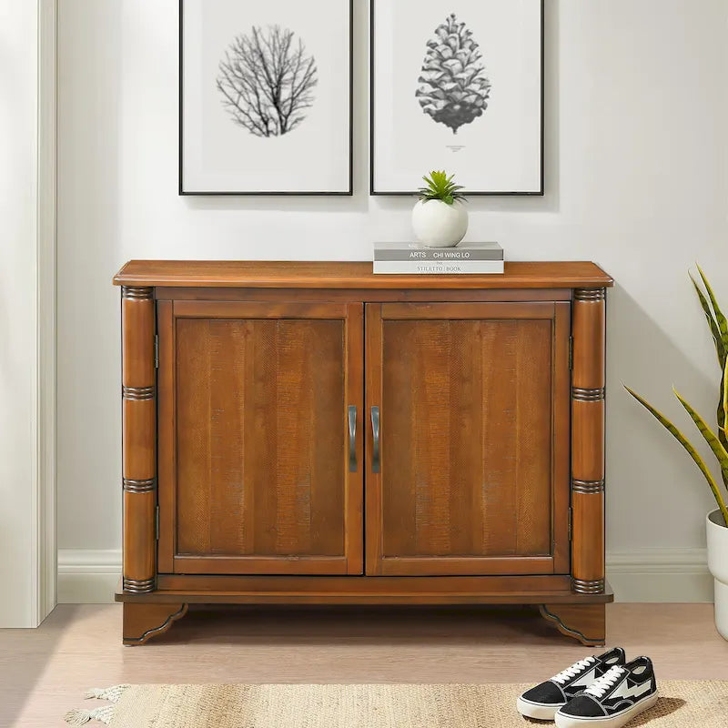 Console d'entrée avec étagère de rangement réglable