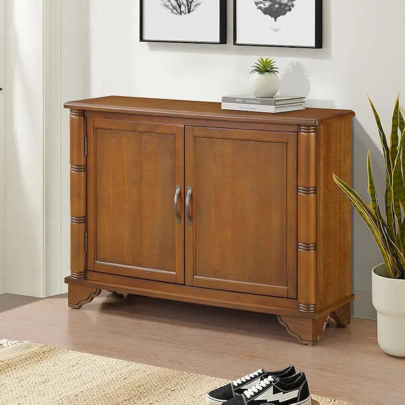 Console d'entrée avec étagère de rangement réglable