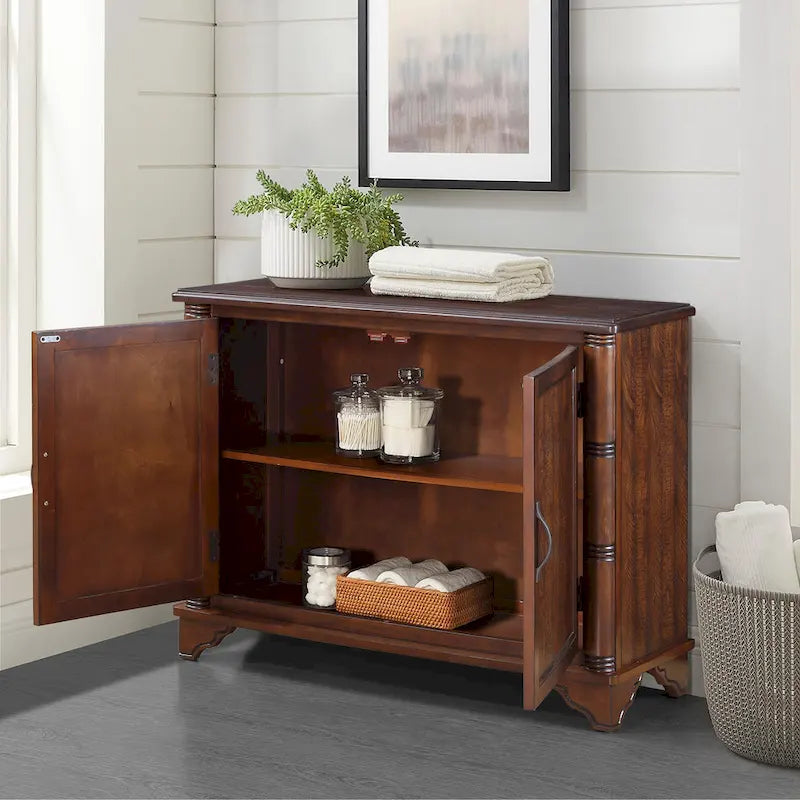 Console d'entrée avec étagère de rangement réglable
