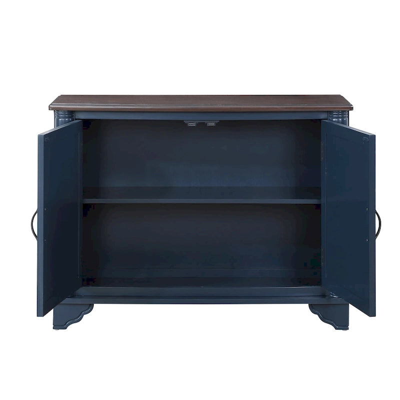 Console d'entrée avec étagère de rangement réglable