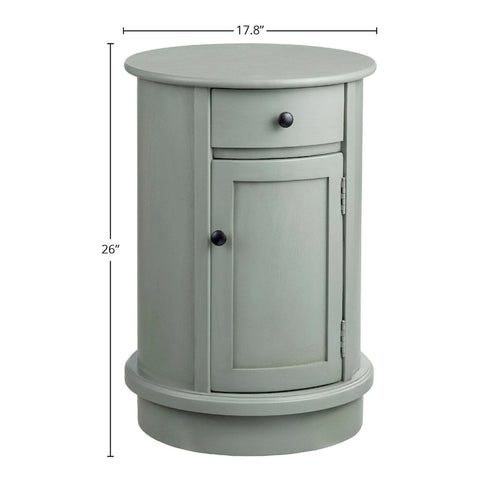 Meuble d'appoint 2 portes, 26 po, gris